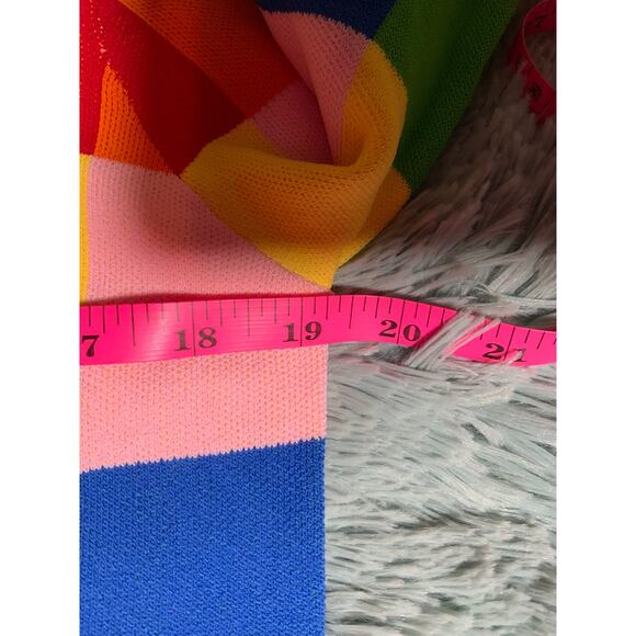 English Factory Colorblock 70s Multicolor Cardigan - Size Medium - Picture 4 of 5